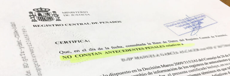 imagen de un documento de un juzgado de penados